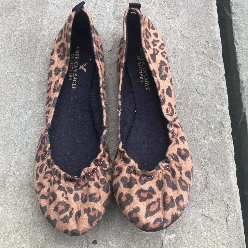 AE cheetah print flats